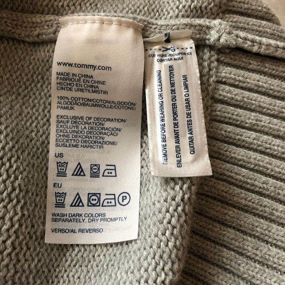 Light Grey Tommy Hilfiger Knitted Sweater - Picture 10 of 10